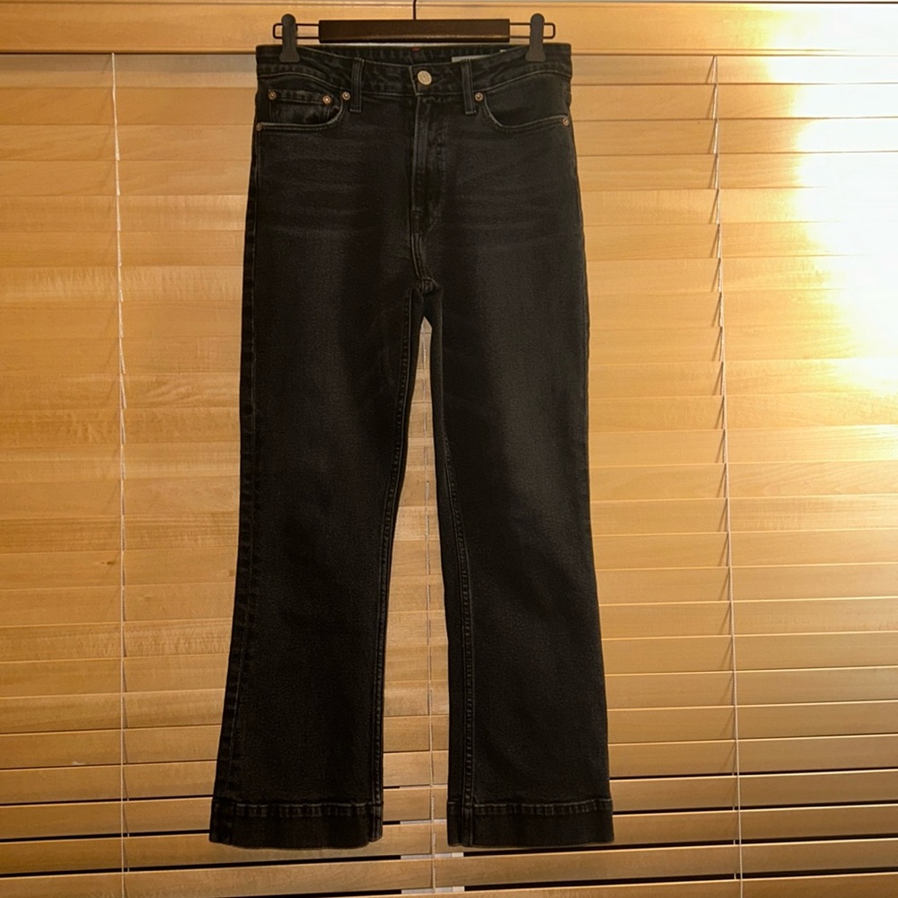 Noend Denim Washed Black Kick Flare Size 29